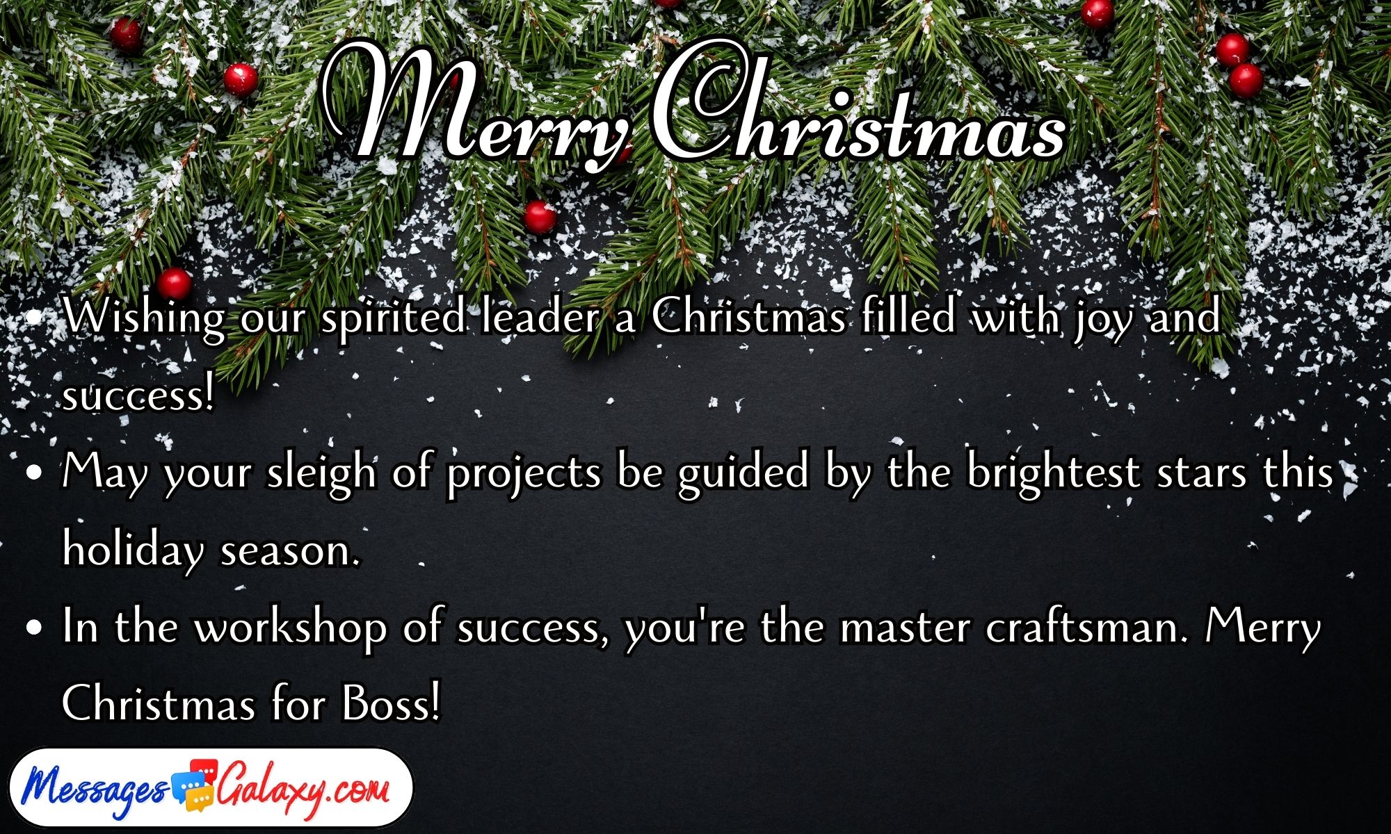 Funny & Sweet Merry Christmas Quotes for Boss