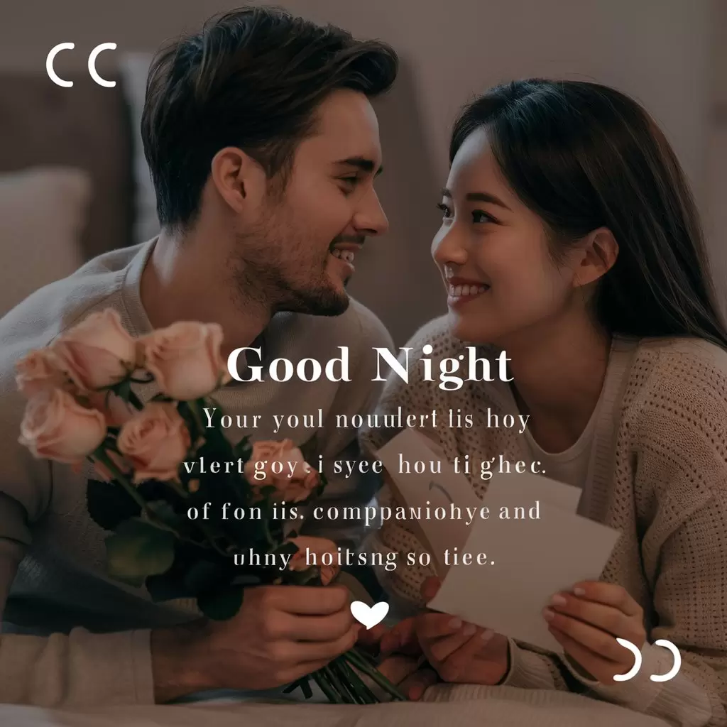 Gratitude in Good Night Wishes for Wife