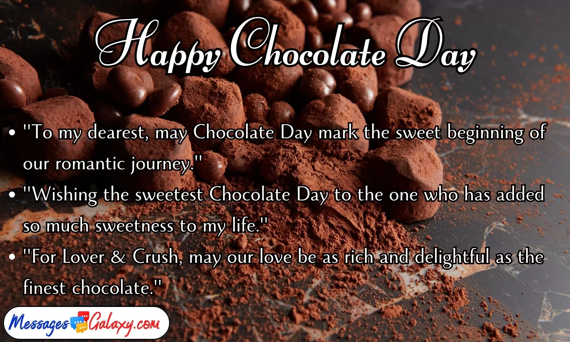 Beautiful Happy Chocolate Day Greetings for Lover & Crush