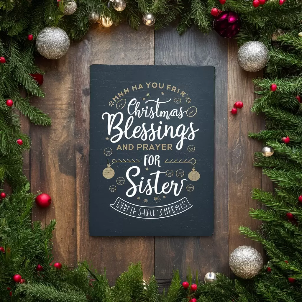 Christmas Blessings and Prayers For Sister