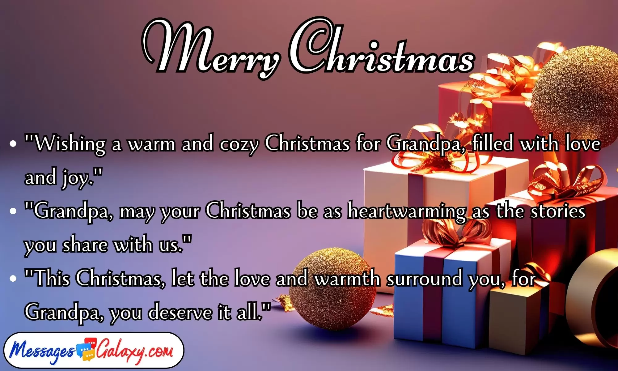 Cute & Funny Merry Christmas Quotes For Grandpa