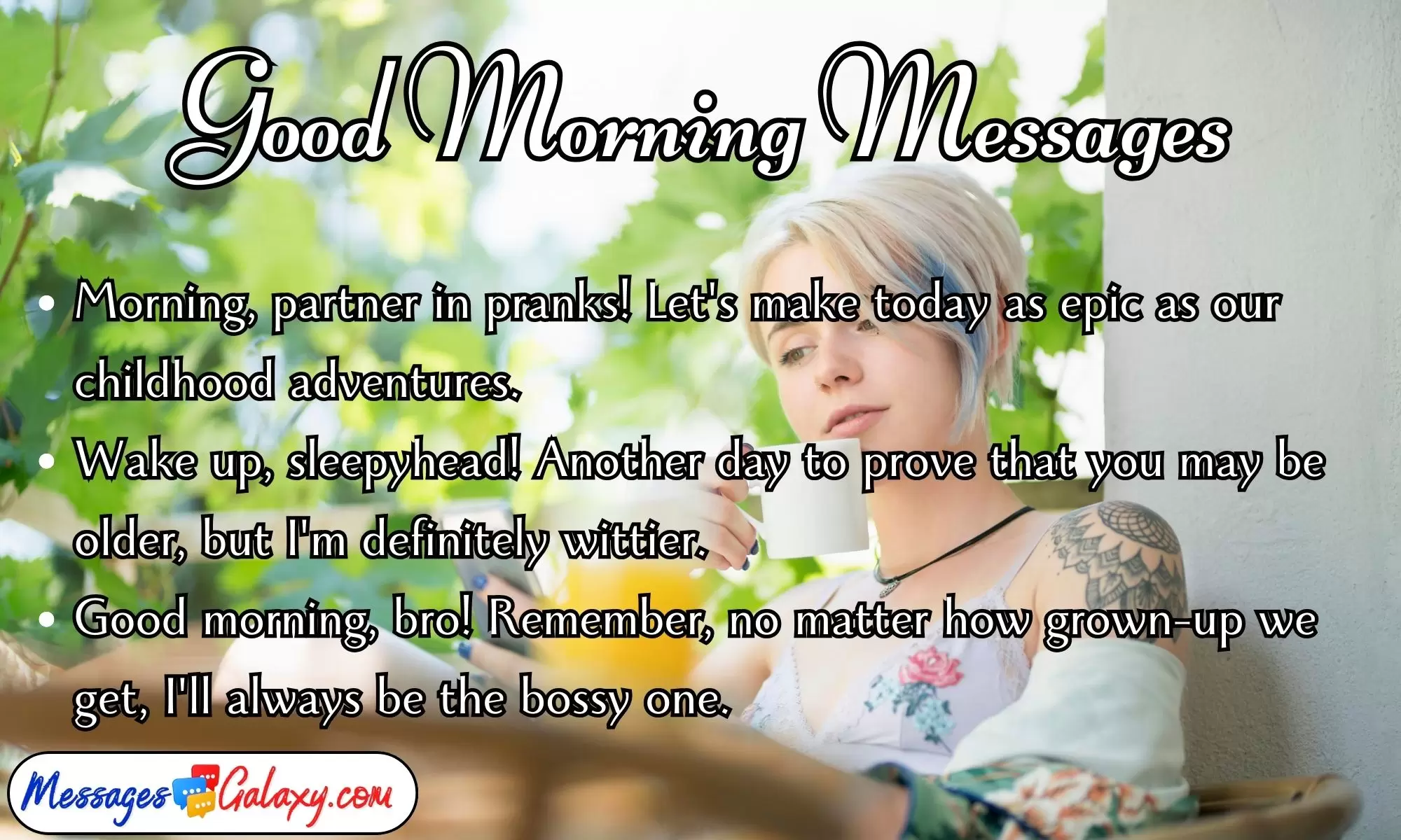 Funny & Cute Good Morning Messages for Brother