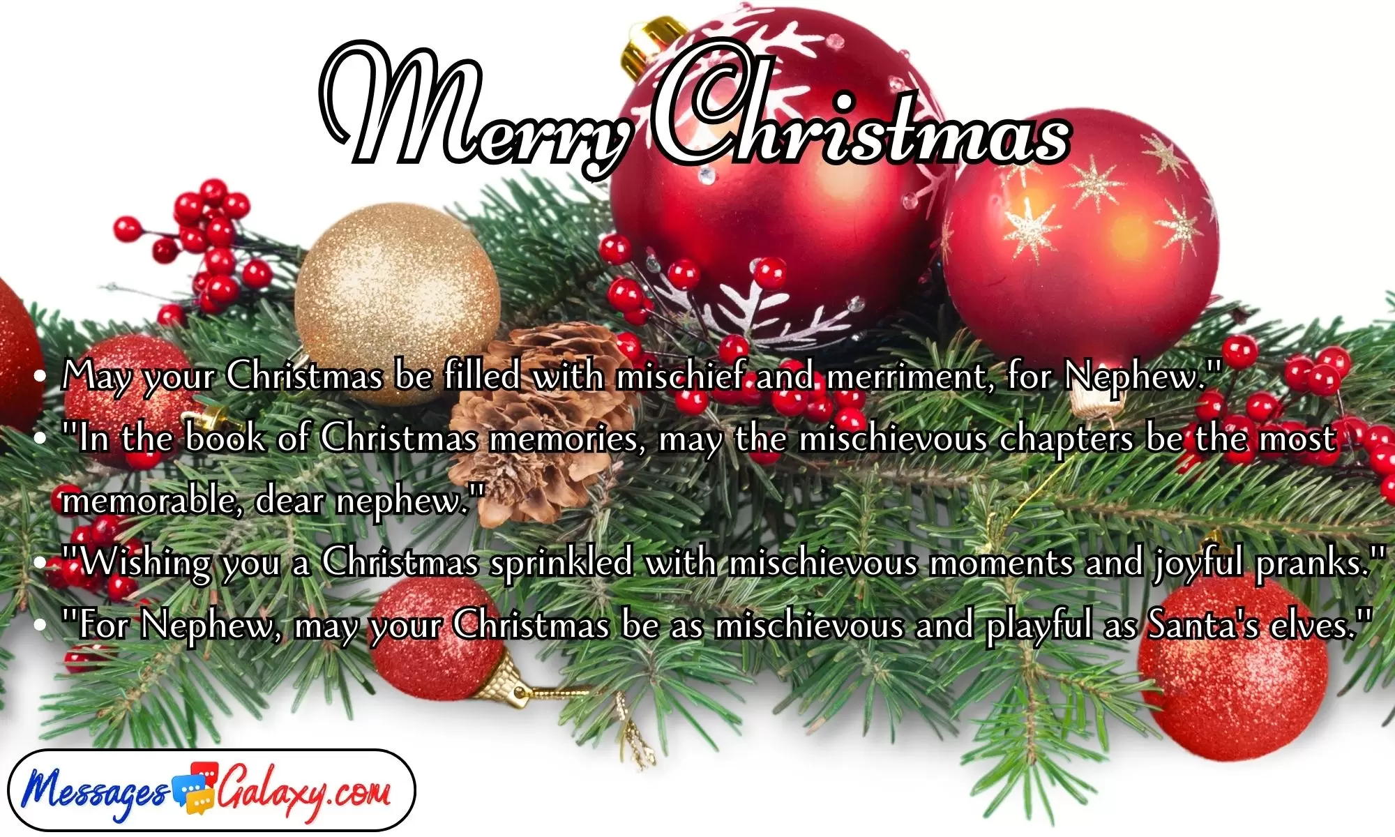 Funny & Heartfelt Merry Christmas Quotes For Nephew