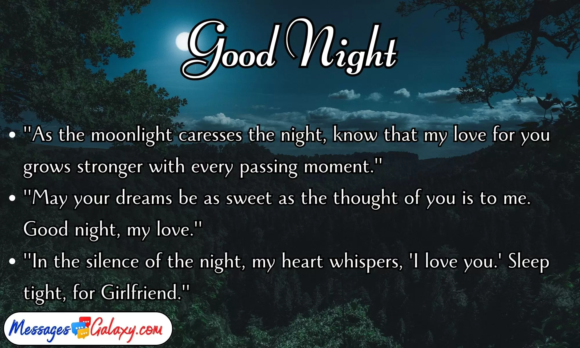 Good Night Messages for Girlfriend To Show Your Love