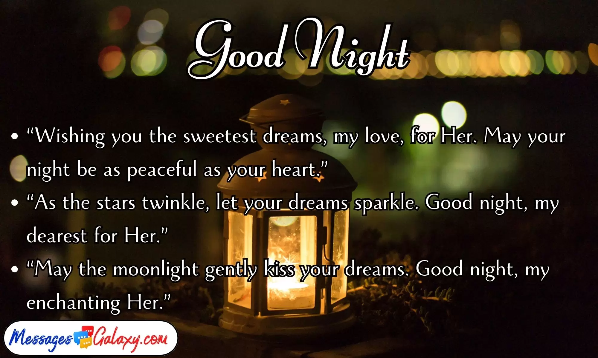 Good Night Quotes for Her to Ensure a Restful Night