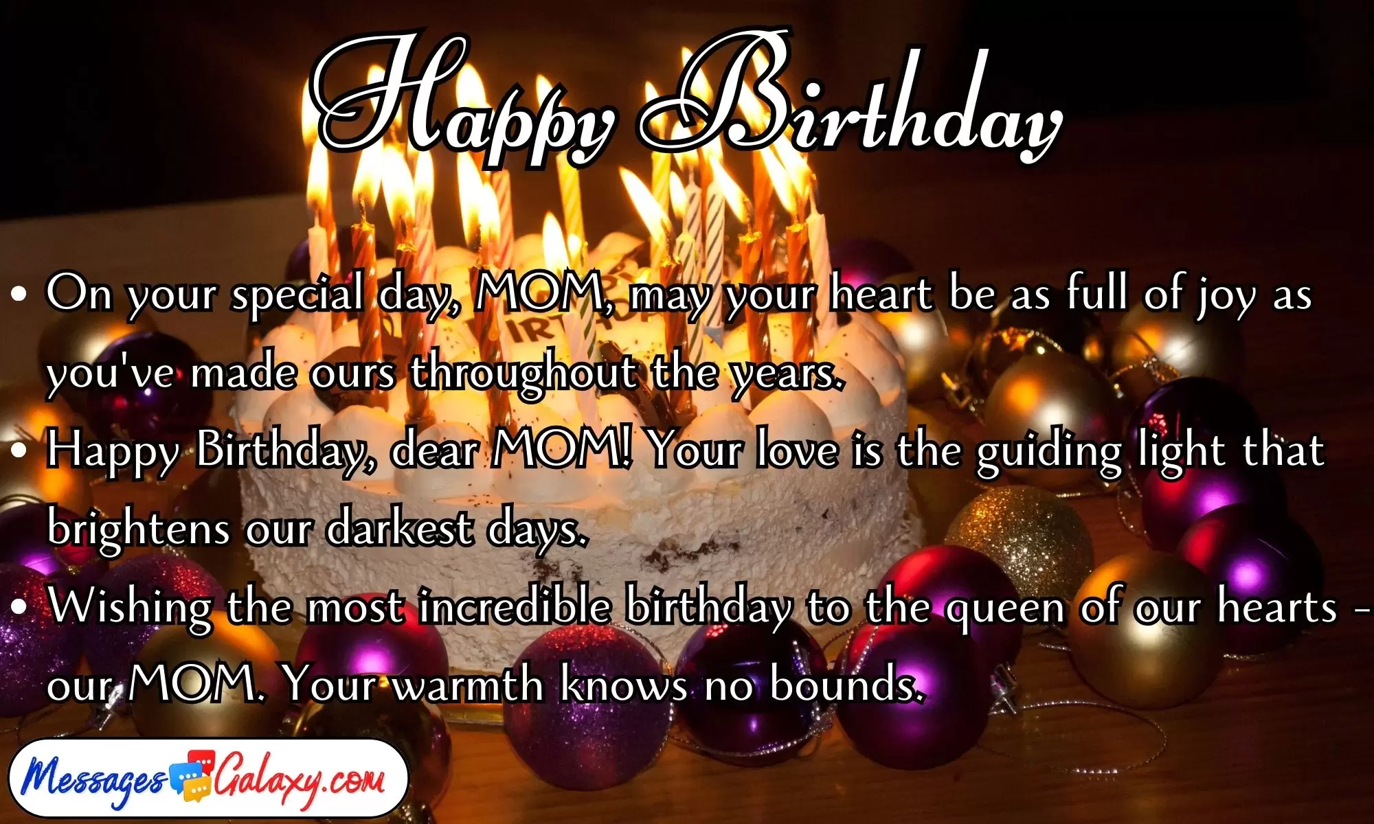 Happy Birthday Messages For Mother – Birthday SMS For MOM