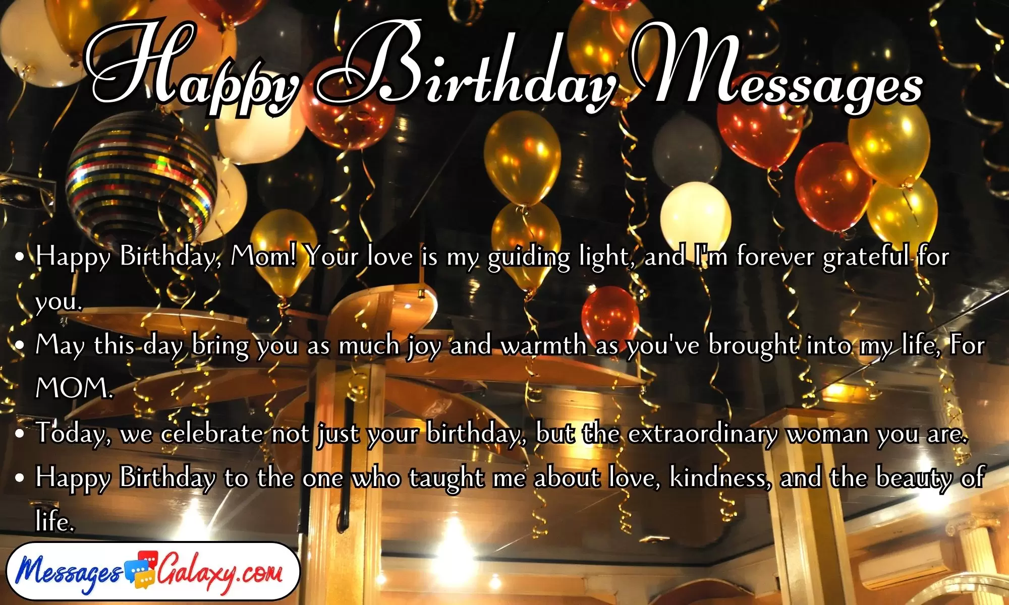 Happy Birthday Messages For Mother – Birthday SMS For MOM