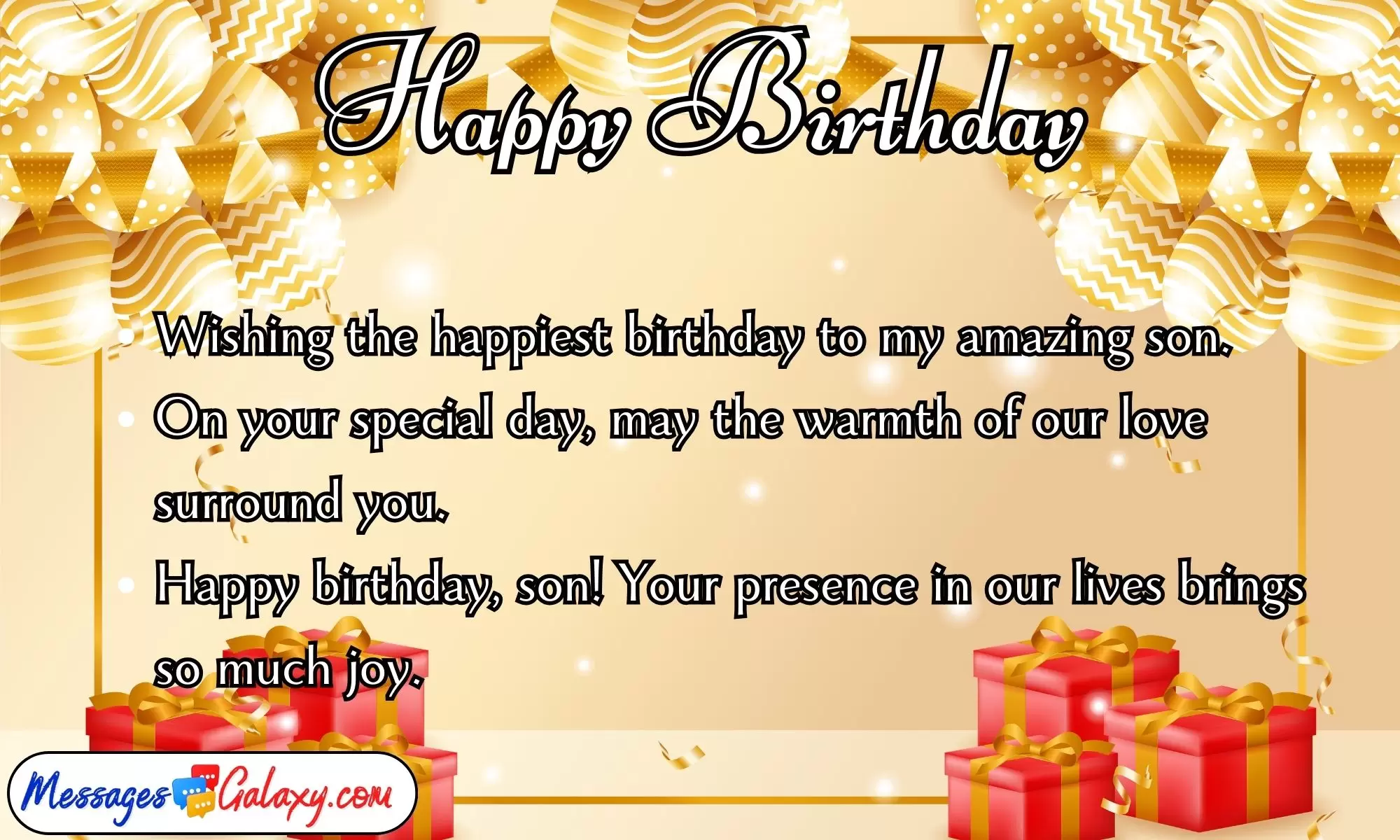 Happy Birthday Quotes For Son – Birthday Text Quotes For Son