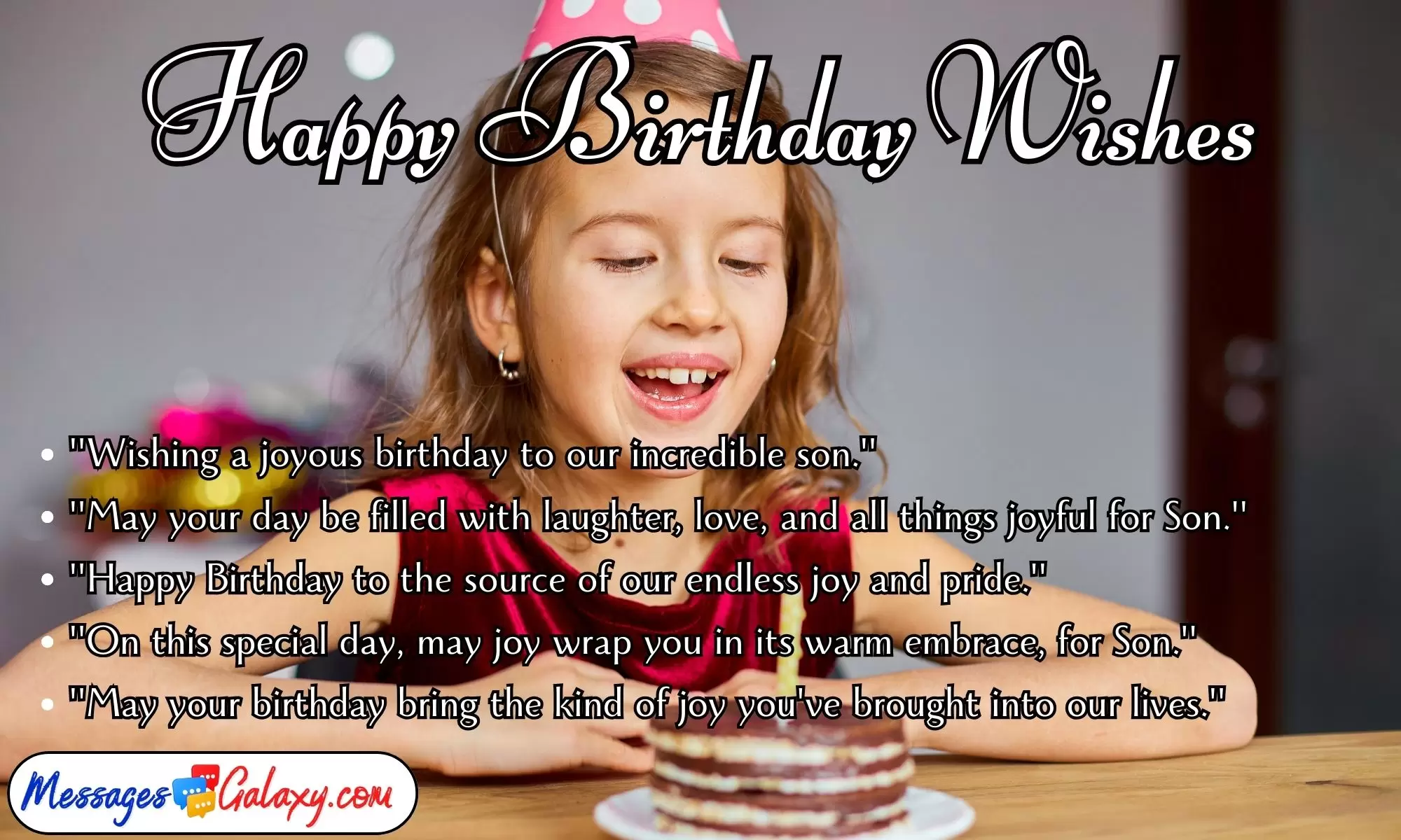 Happy Birthday Wishes For Son – Birthday Text Wishes For Son