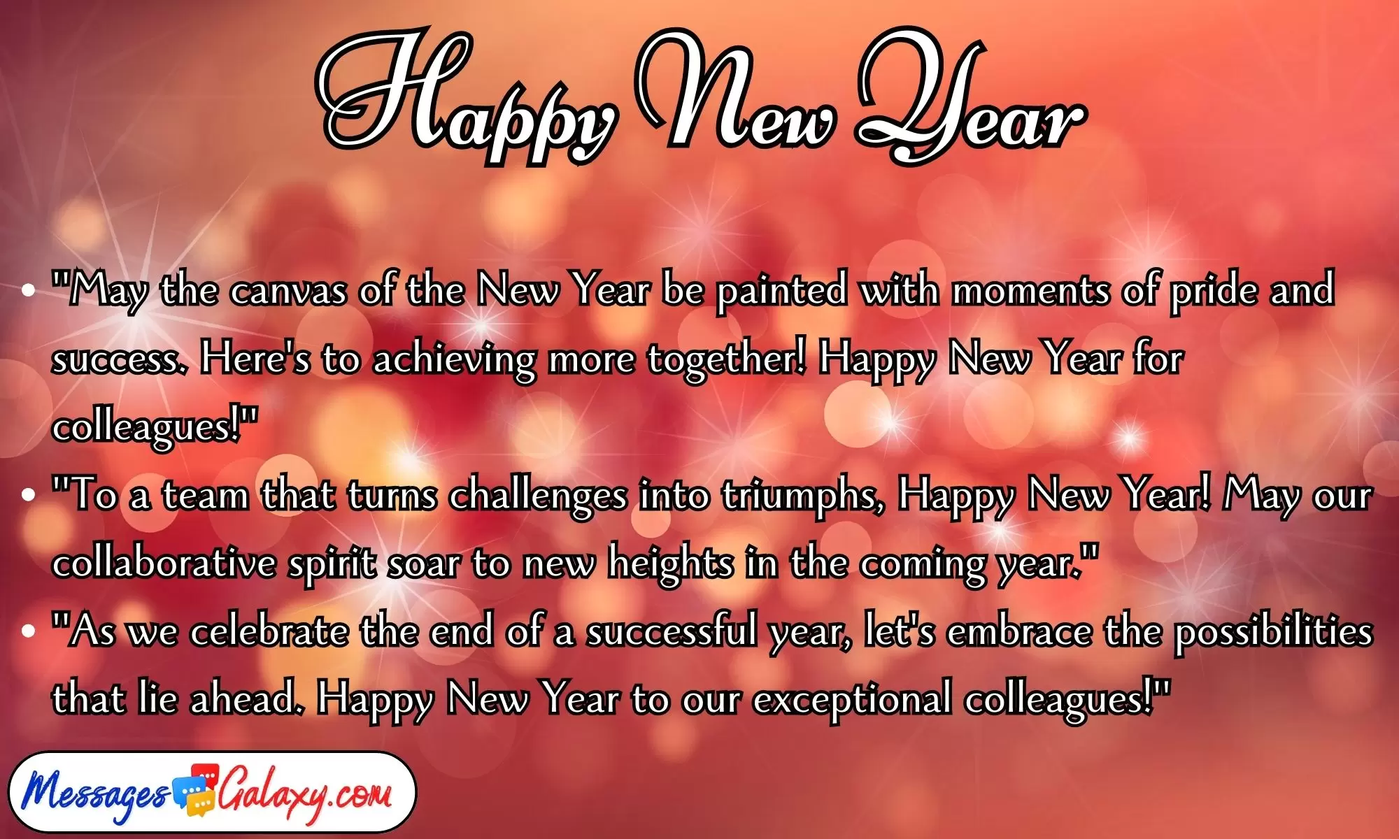 Happy New Year Text Messages & Quotes For Colleagues