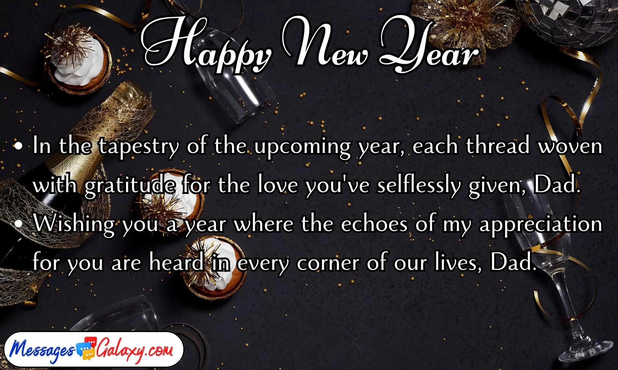 Happy New Year Text Messages & Wishes For Father