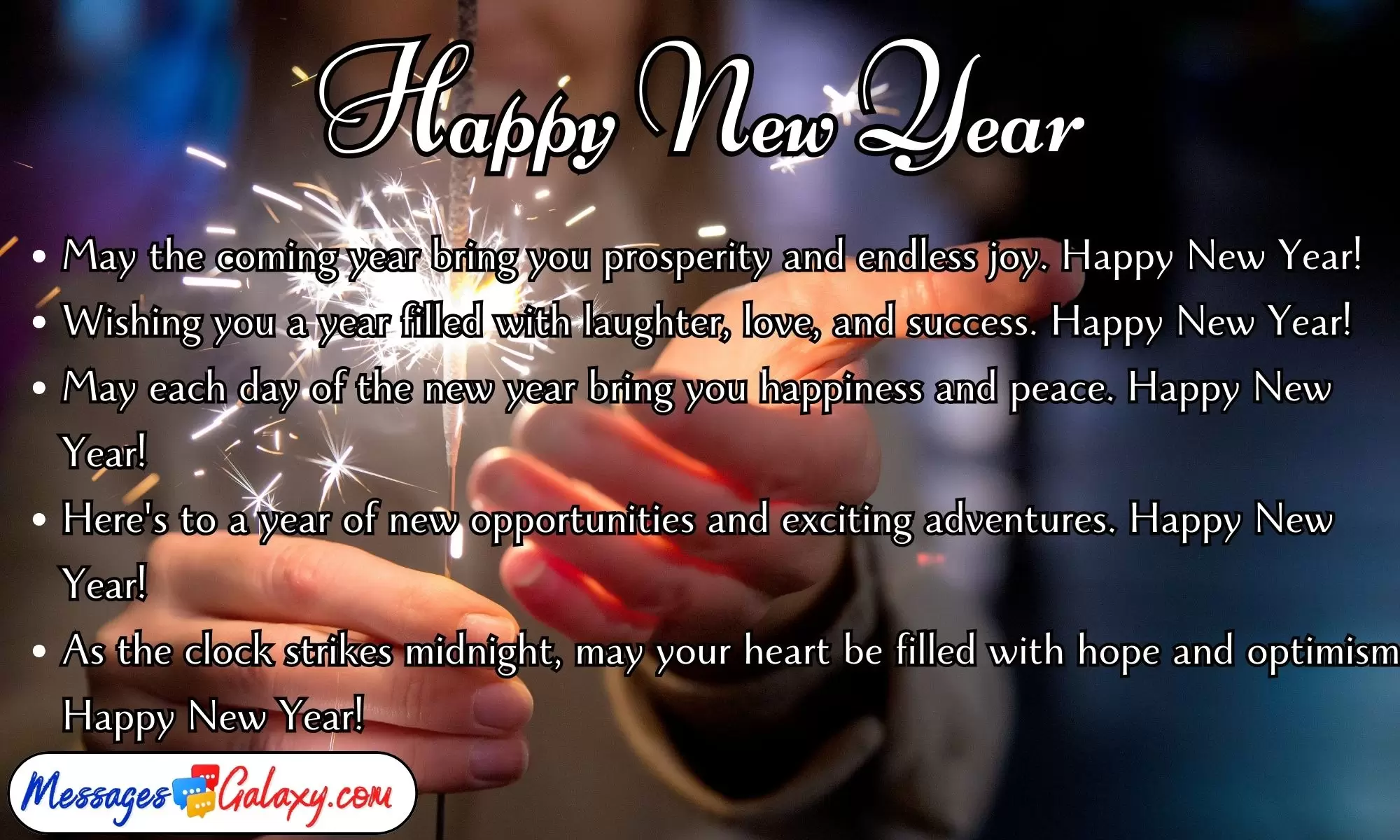 Happy New Year Text Messages Greetings & Quotes For Friends