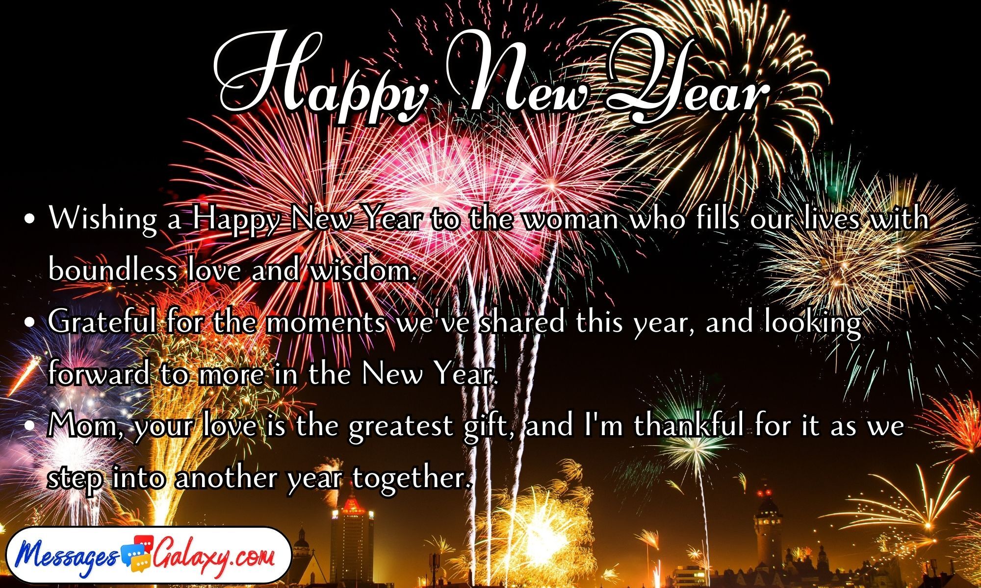 Happy New Year Text Quotes & Messages For Mother