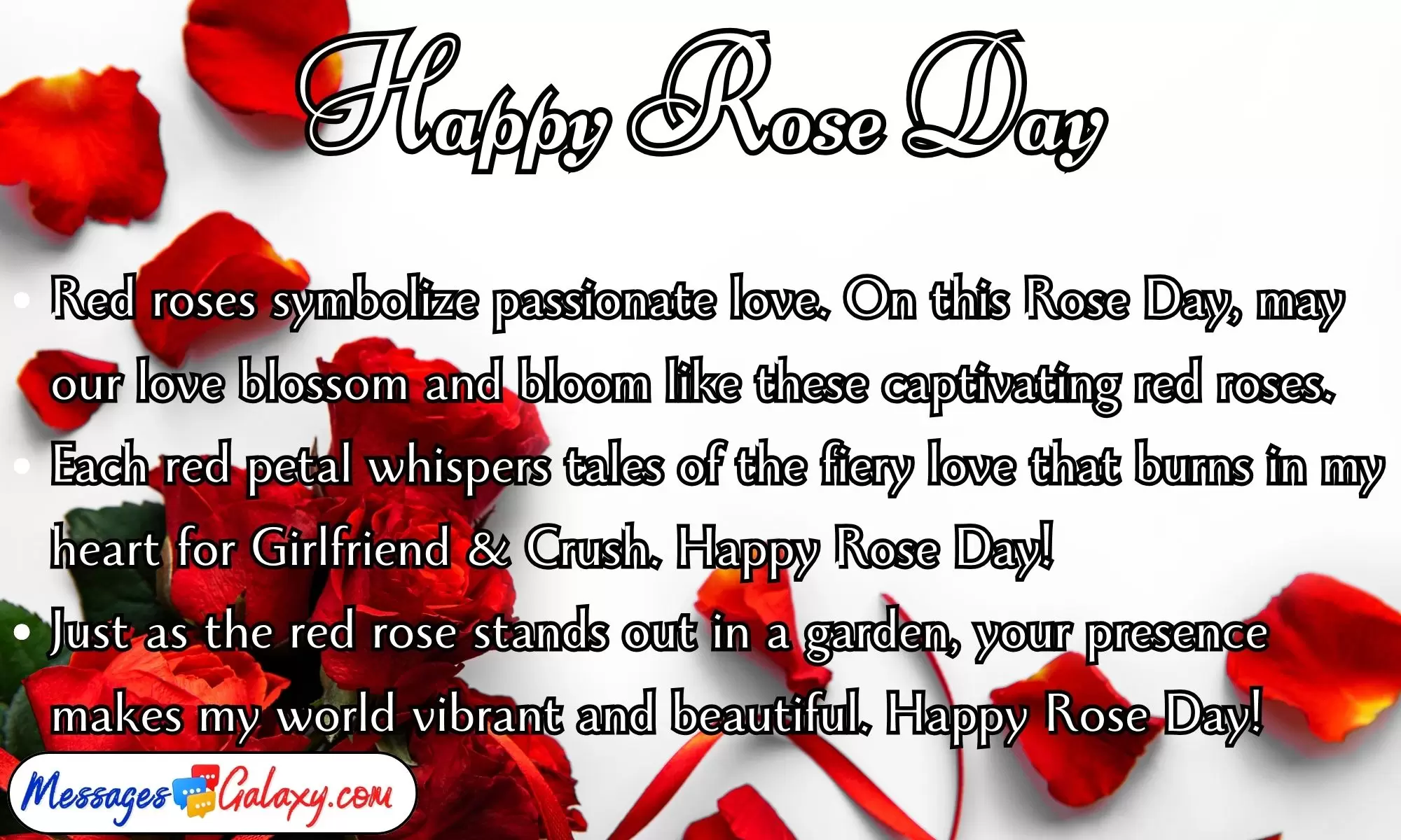 Happy Rose Day Greetings for Girlfriend & Crush