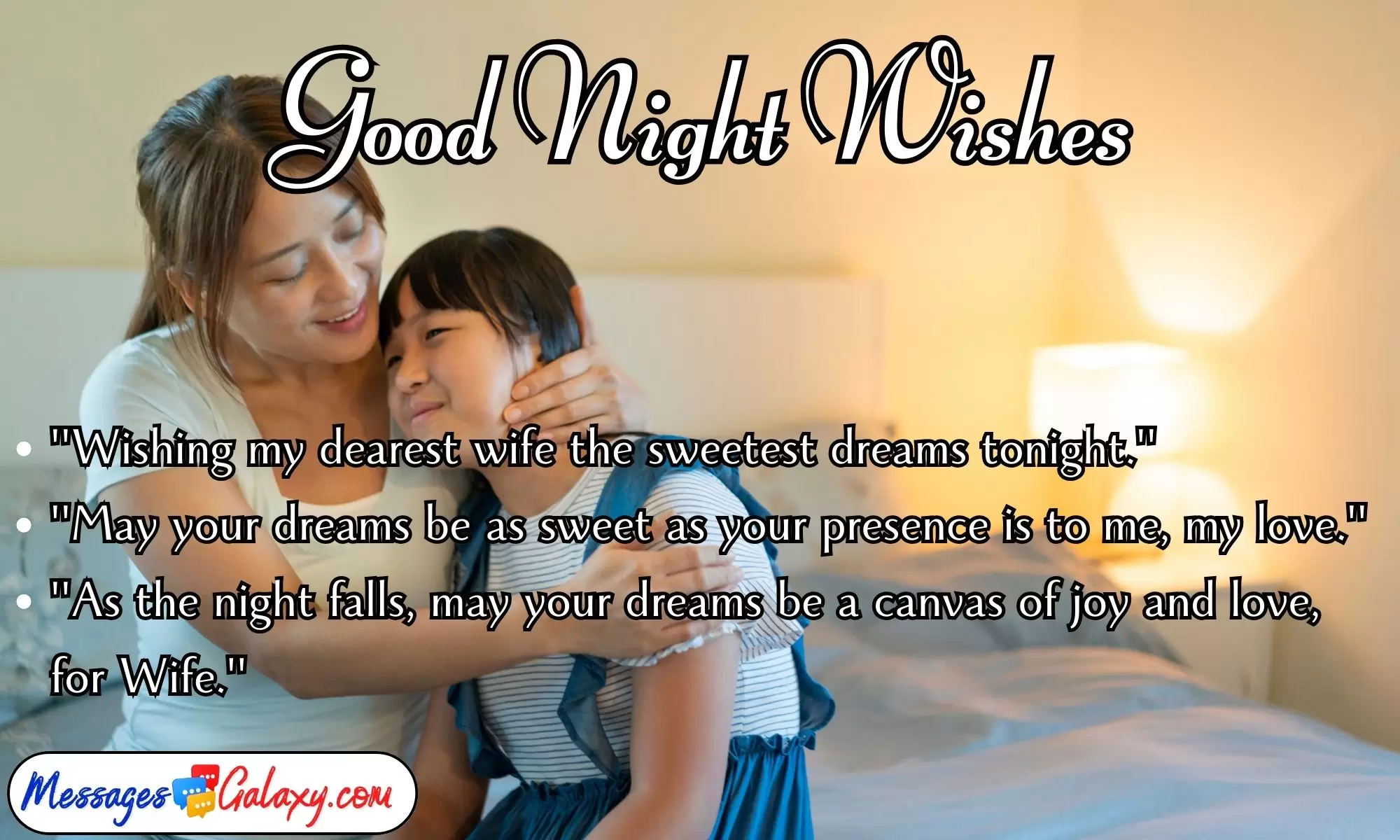 Heart Touching Good Night Wishes for Wife