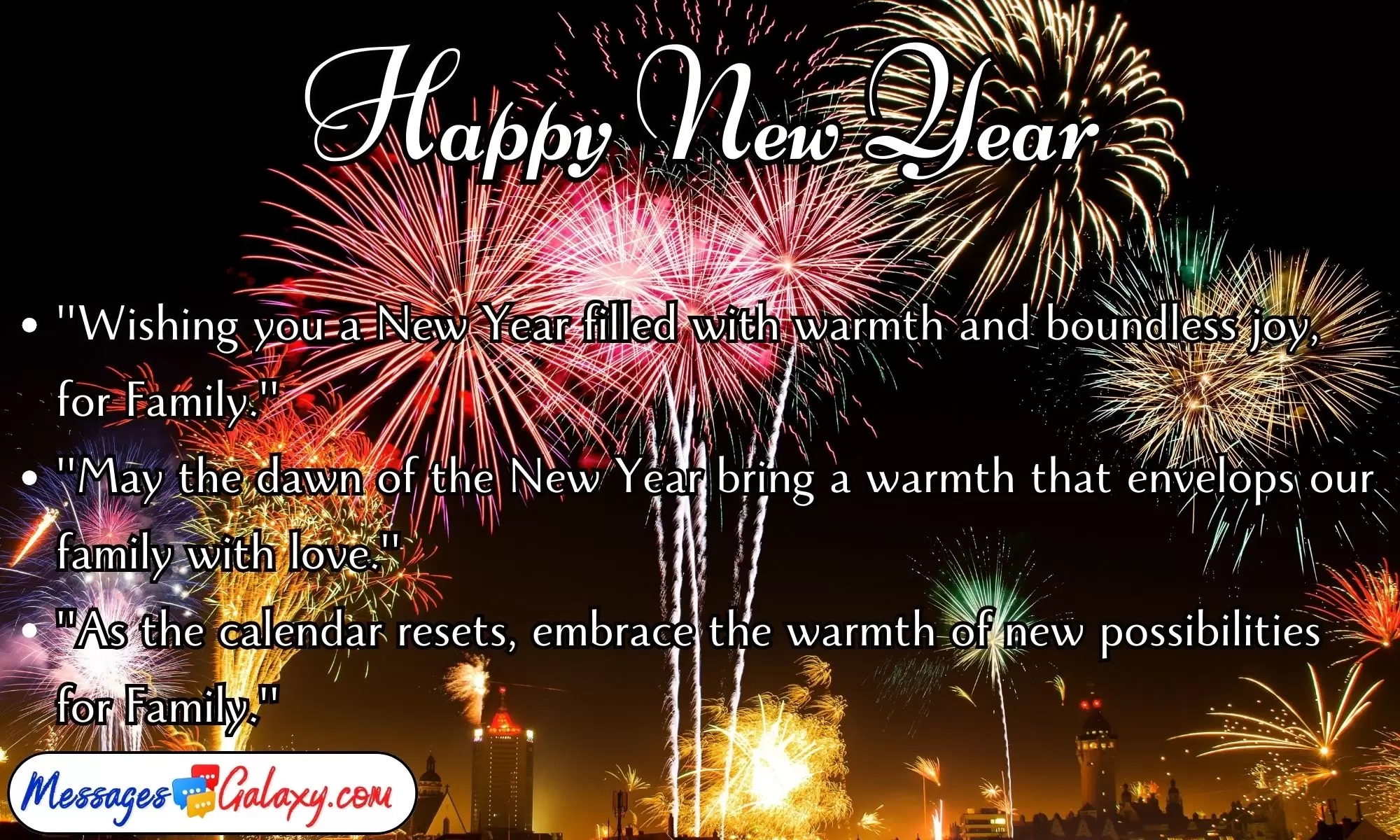 Inspirational Happy New Year Greetings for Family