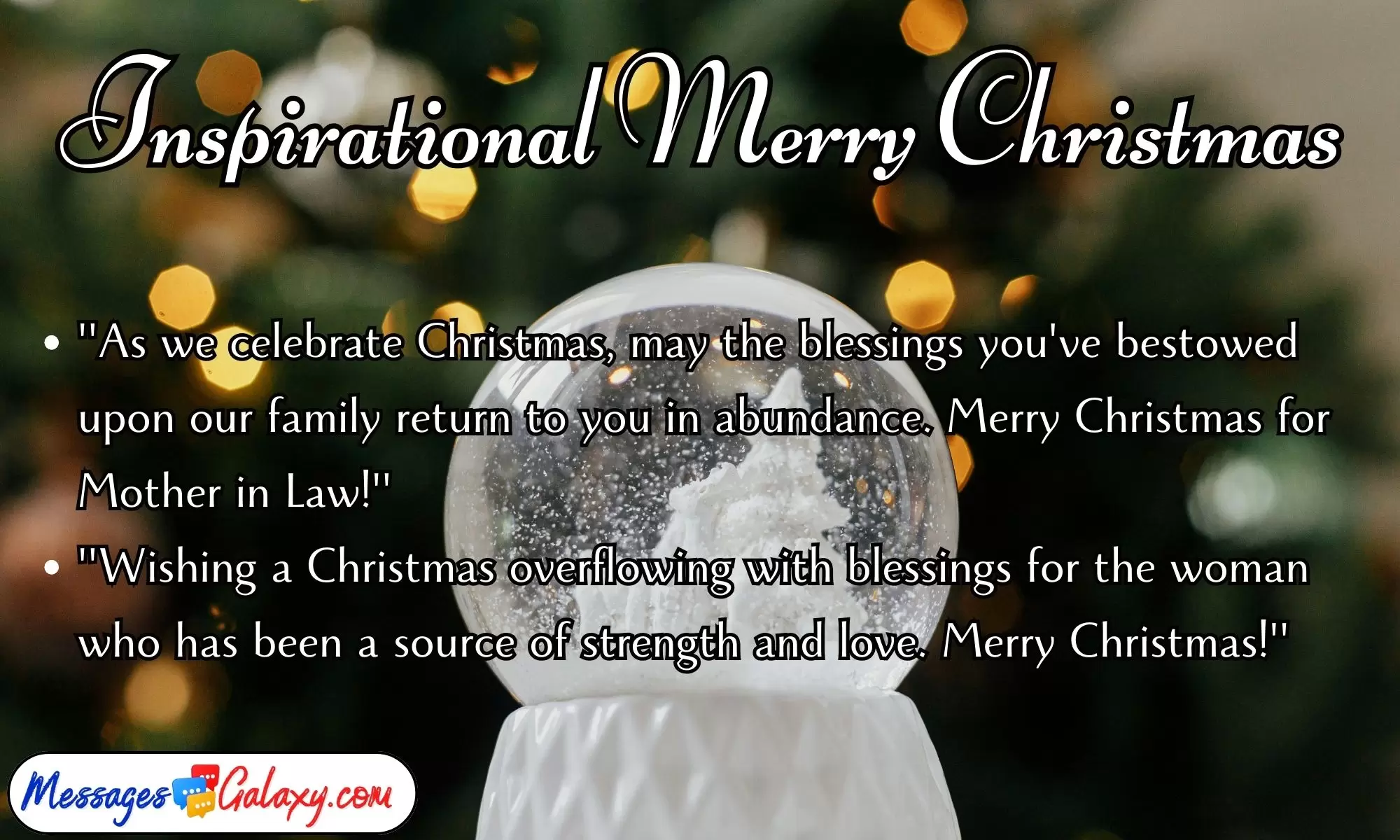 Inspirational Merry Christmas