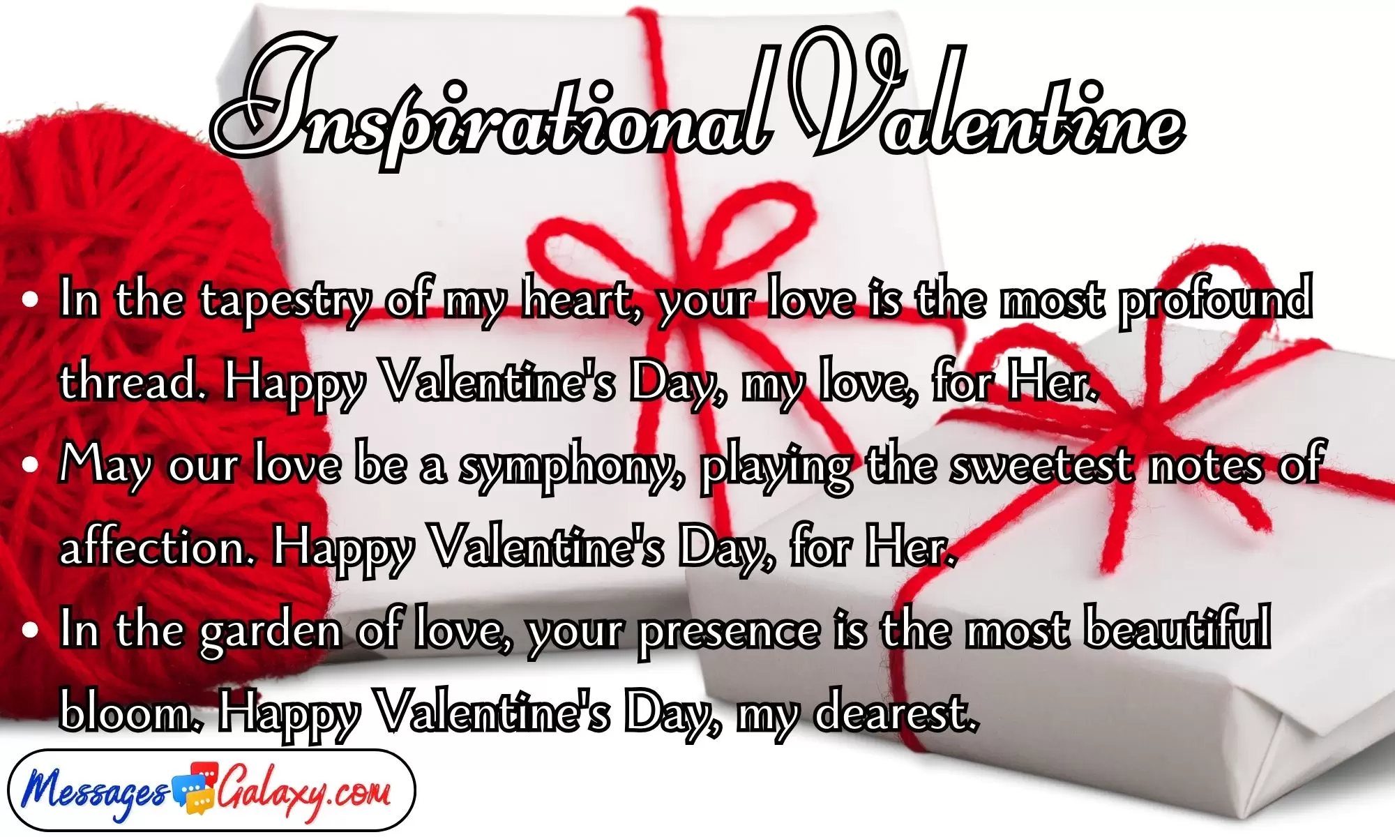 Inspirational Valentine Text Greetings for Her