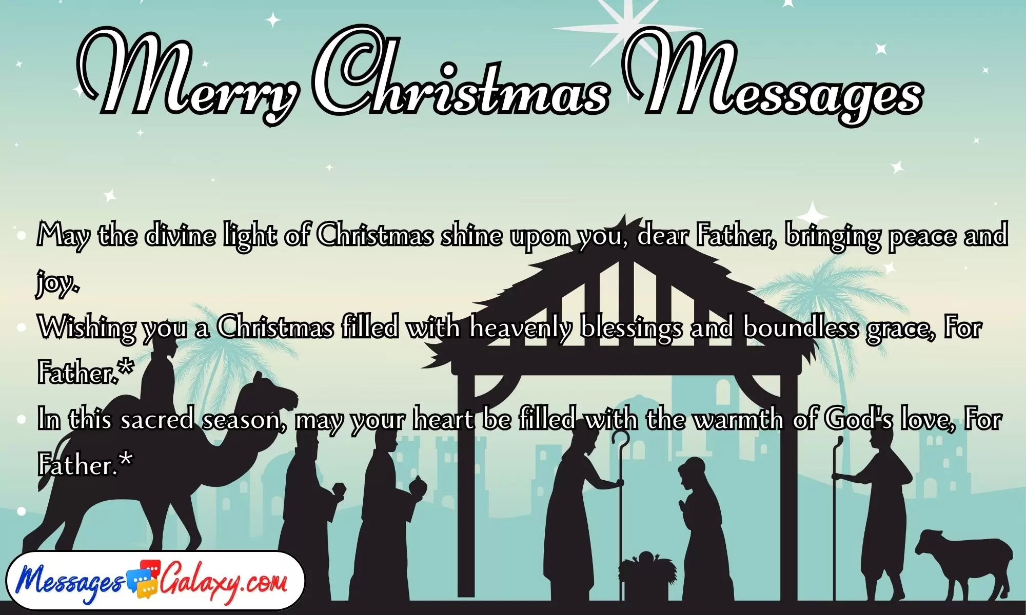 Religious & Unique Merry Christmas Messages For Father