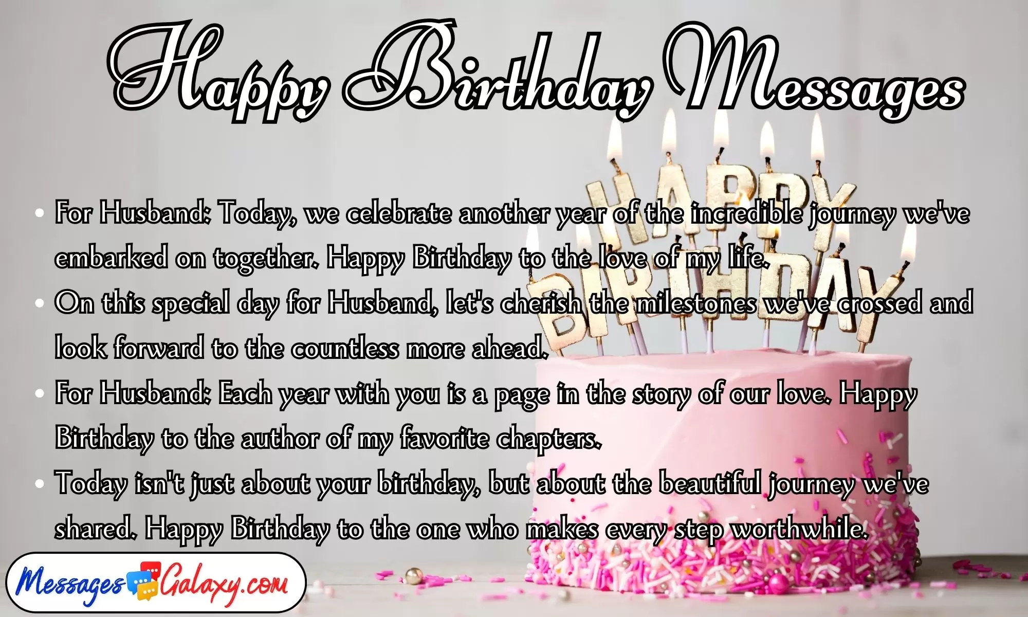 Romantic & Sweet Happy Birthday Messages for Husband