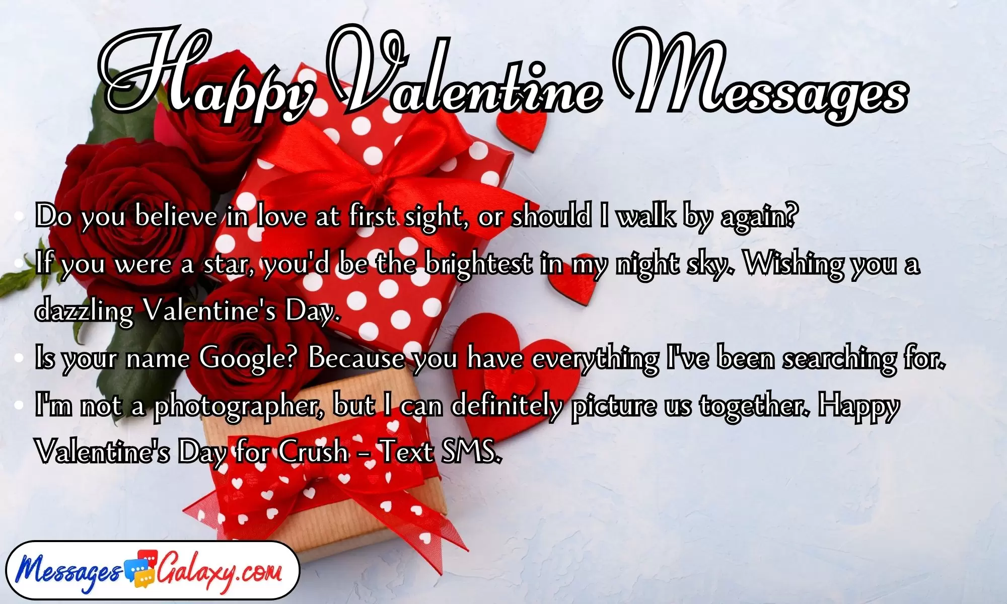 Sweet Happy Valentine Messages for Crush – Text SMS