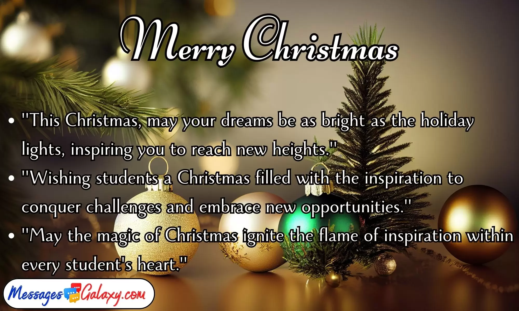 Unique & Sweet Merry Christmas Quotes for Students