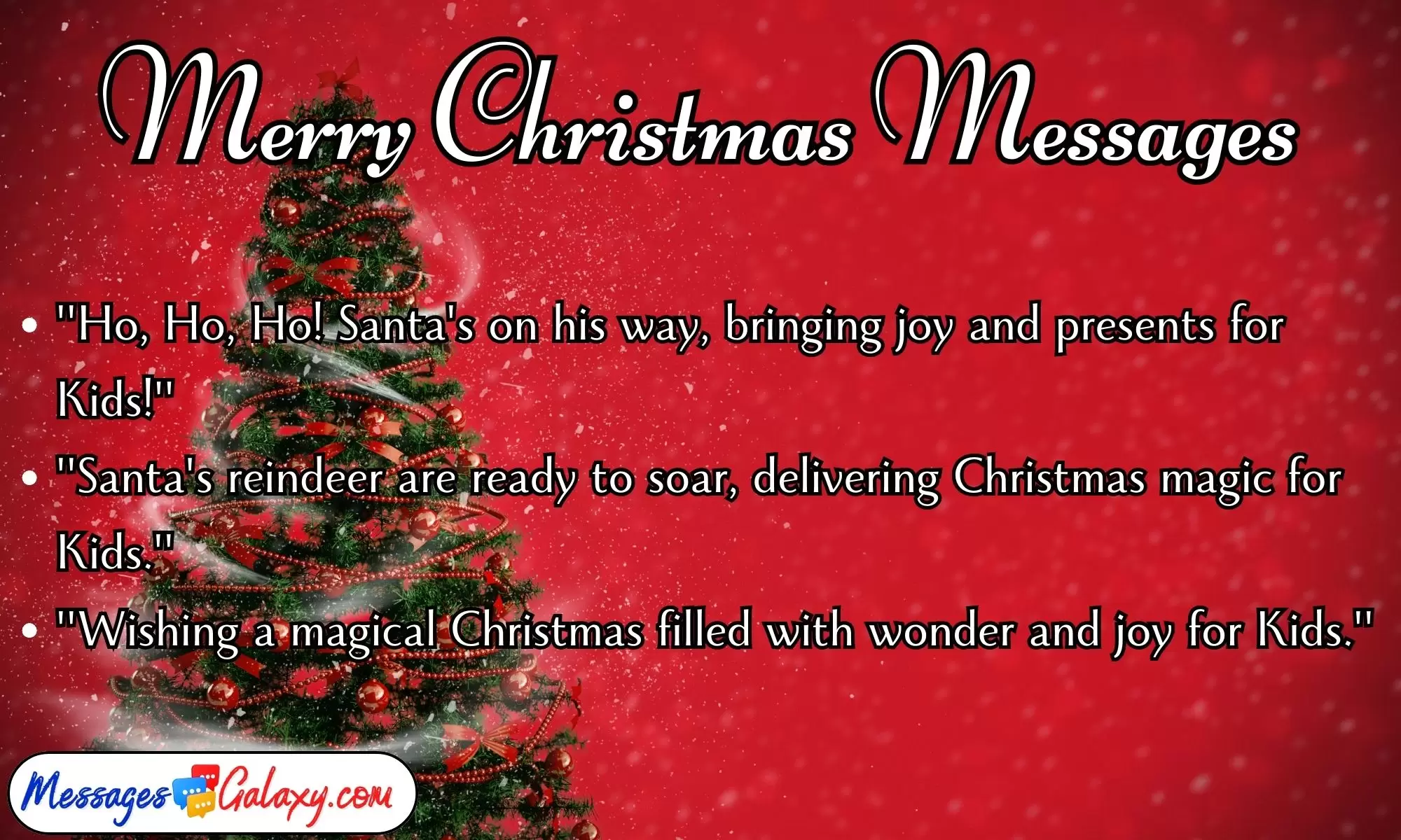 Unique Merry Christmas Messages for Kids – Text SMS