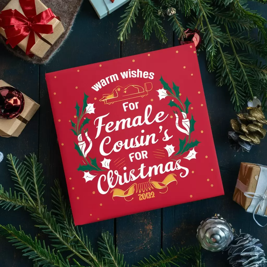 Warm Wishes for Female Cousin's Christmas